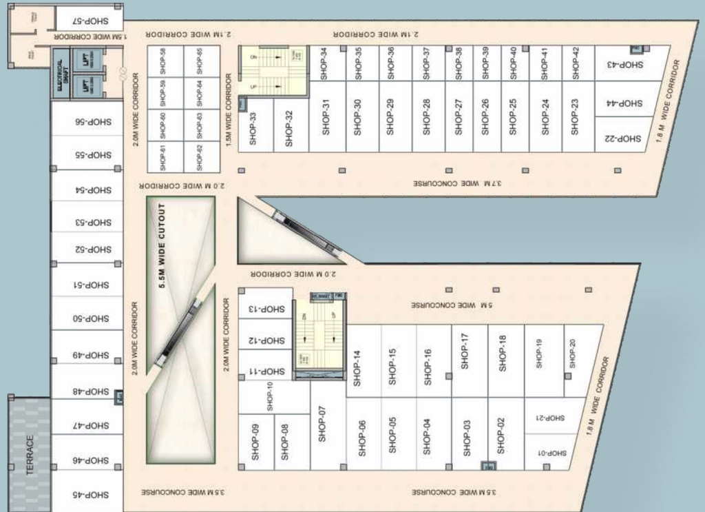 Floor Plan of Karyan Square in Wave City, Ghaziabad - Image 320761
