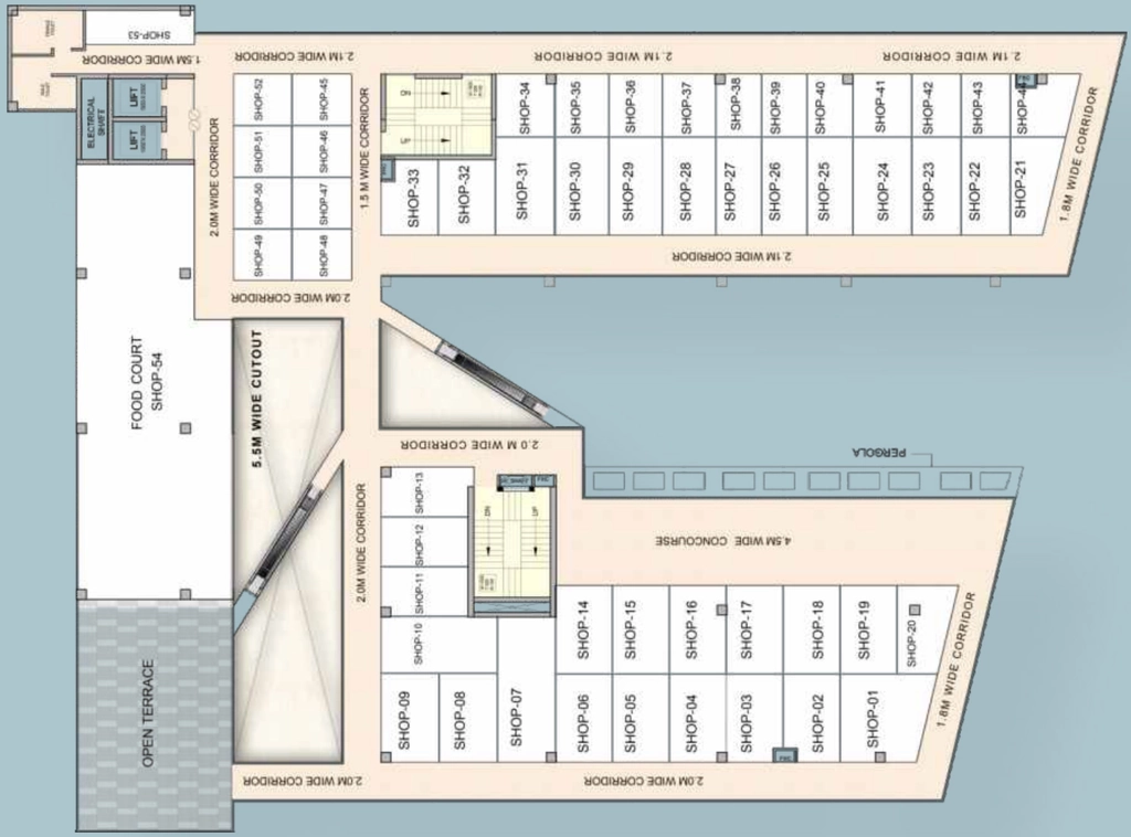 Floor Plan of Karyan Square in Wave City, Ghaziabad - Image 320760
