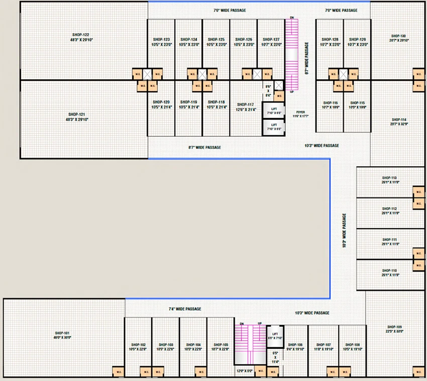 Floor Plan of Tricon Akshar Matrix in Odhav, Ahmedabad - Image 324673