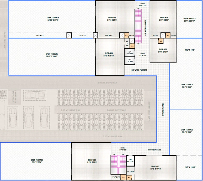 Floor Plan of Tricon Akshar Matrix in Odhav, Ahmedabad - Image 324672