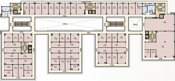 Floor Plan of Bhutani City Center 150 in Sector 150, Noida - Image 299138