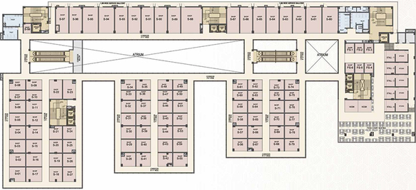 Floor Plan of Bhutani City Center 150 in Sector 150, Noida - Image 299136