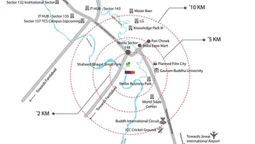 Location of Bhutani City Center 150 - Image 299133