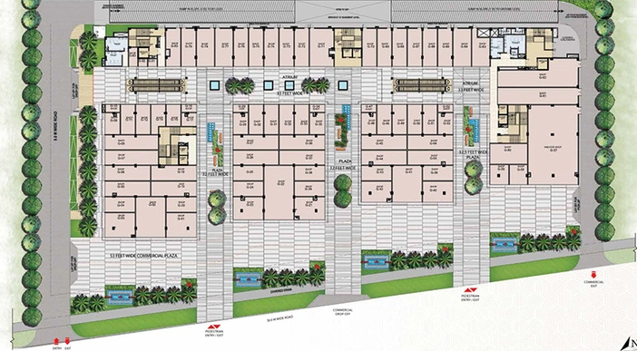 Master Plan of Bhutani City Center 150 in Sector 150, Noida - Image 299135