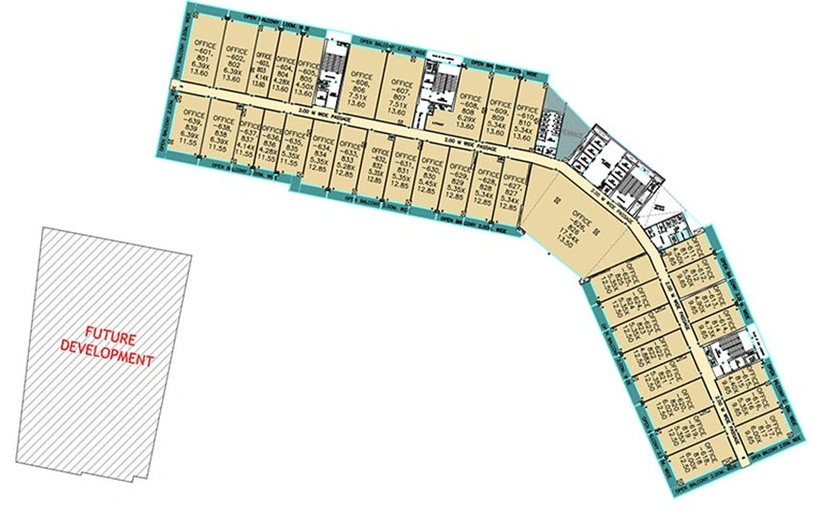 Floor Plan of Nyati Enthral in Kharadi, Pune - Image 271957