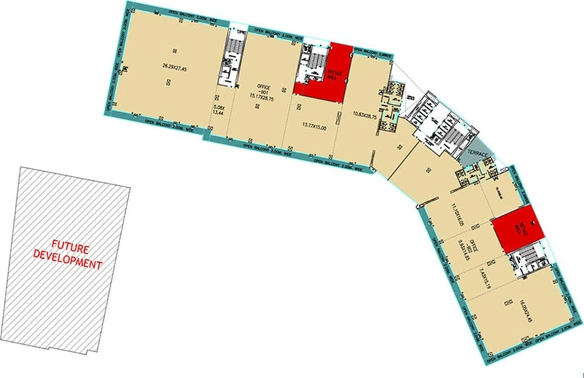 Floor Plan of Nyati Enthral in Kharadi, Pune - Image 271956
