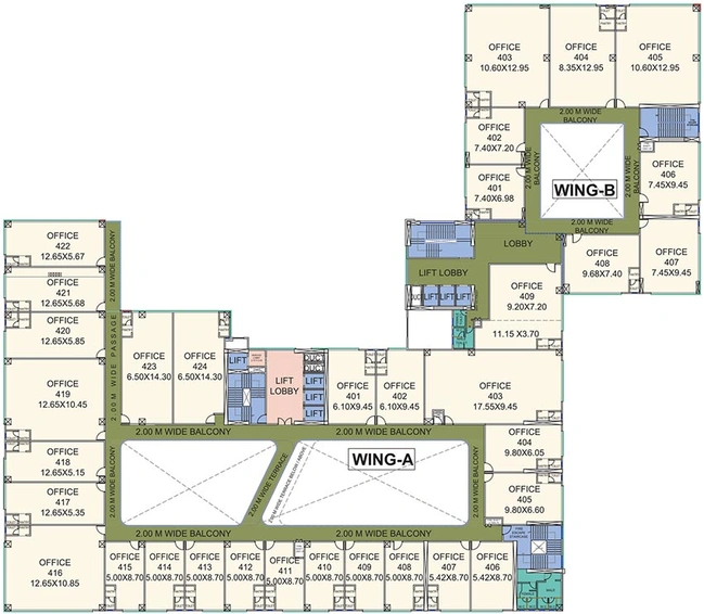 Floor Plan of Nyati Empress in Viman Nagar, Pune - Image 271912