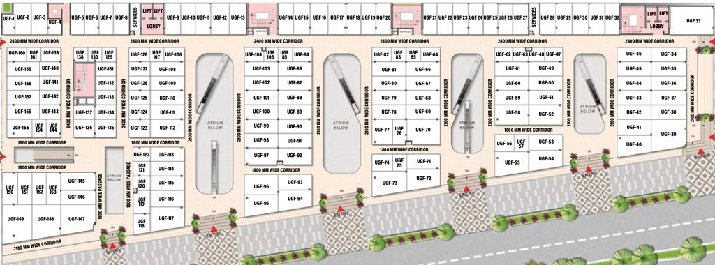 Floor Plan of SKA Arcadia in Wave City, Ghaziabad - Image 320884