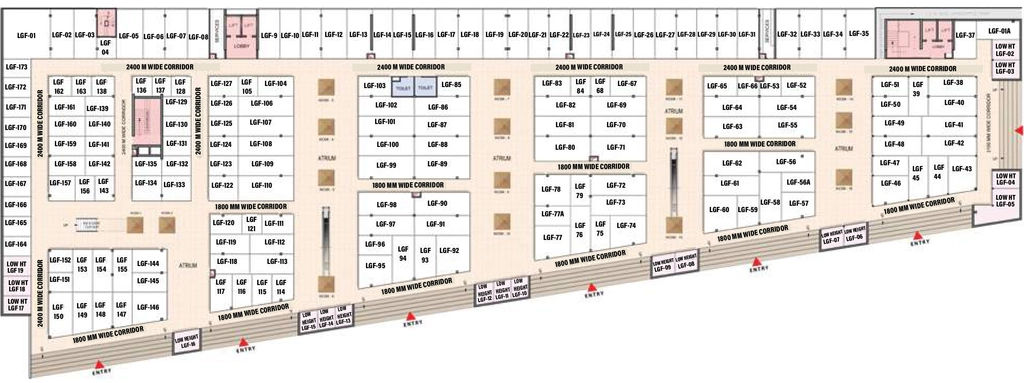 Floor Plan of SKA Arcadia in Wave City, Ghaziabad - Image 320883