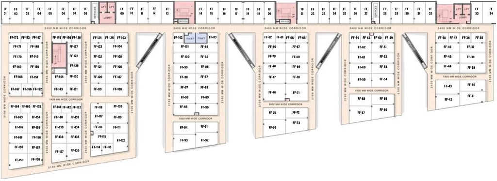 Floor Plan of SKA Arcadia in Wave City, Ghaziabad - Image 320881