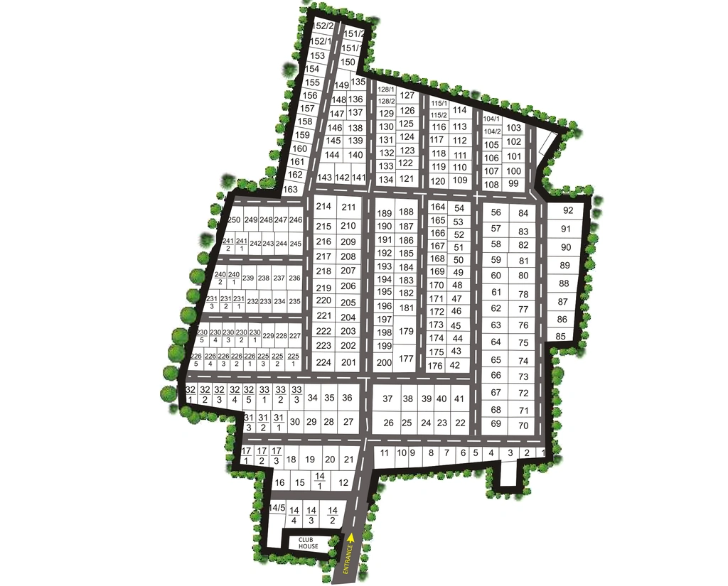 Master Plan of Ferns Residency in Hennur Road, Bangalore - Image 330071