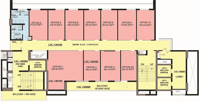Floor Plan of VLPL 83 Avenue in Sector 83, Gurgaon - Image 304937
