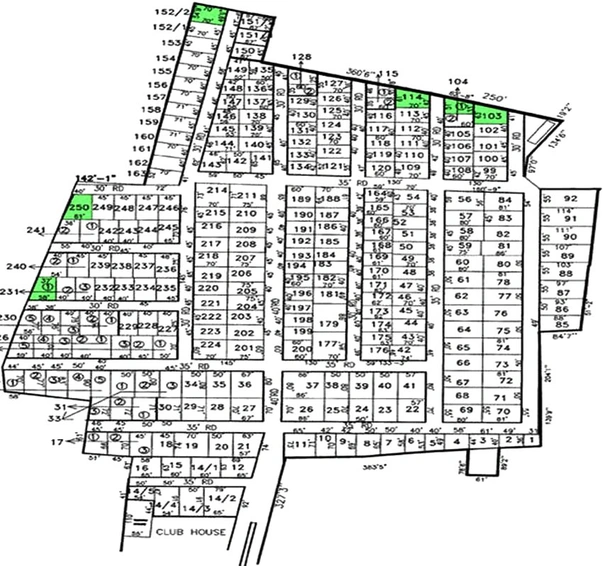 Master Plan of Ferns Meadows in Hennur Road, Bangalore - Image 269147