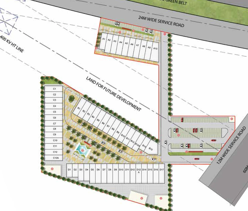 Master Plan of Emaar Business District 75A in Sector 75, Gurgaon - Image 363395