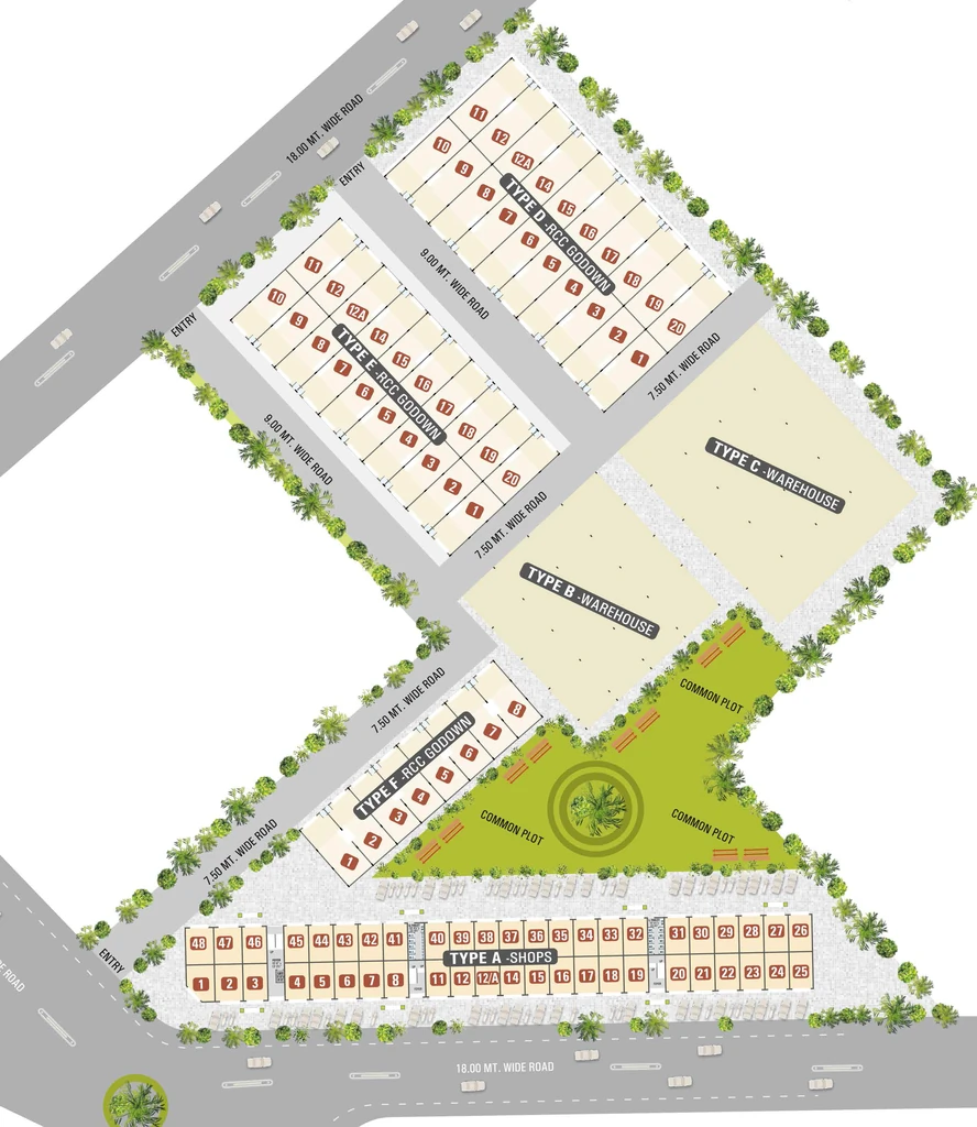 Master Plan of Vishal Shanti Suman in Sanand, Ahmedabad - Image 360367