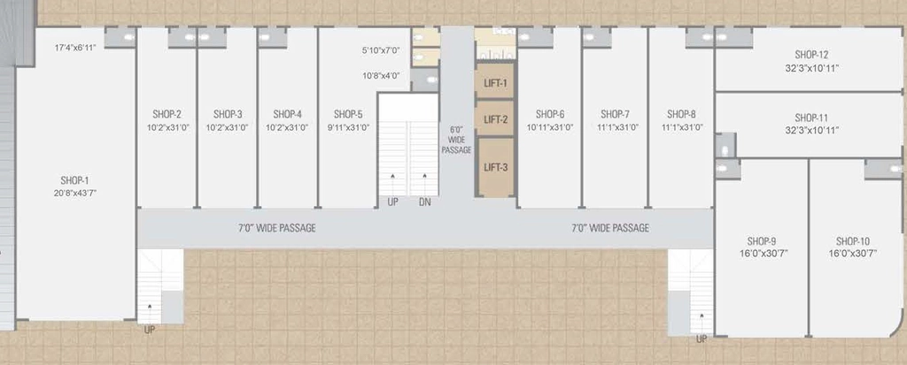 Floor Plan of Deep Gajanan Arcade in Vastral, Ahmedabad - Image 362051
