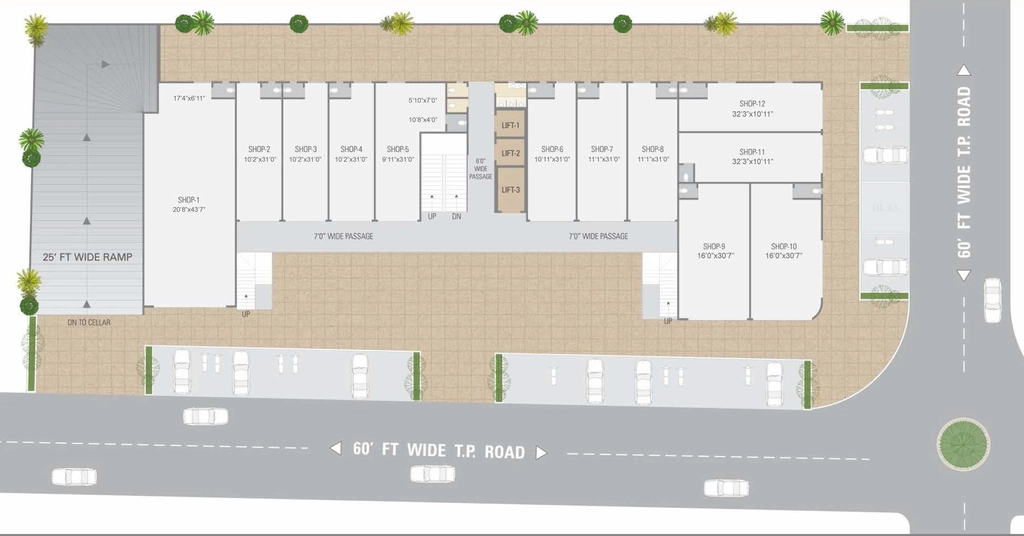 Master Plan of Deep Gajanan Arcade in Vastral, Ahmedabad - Image 362050