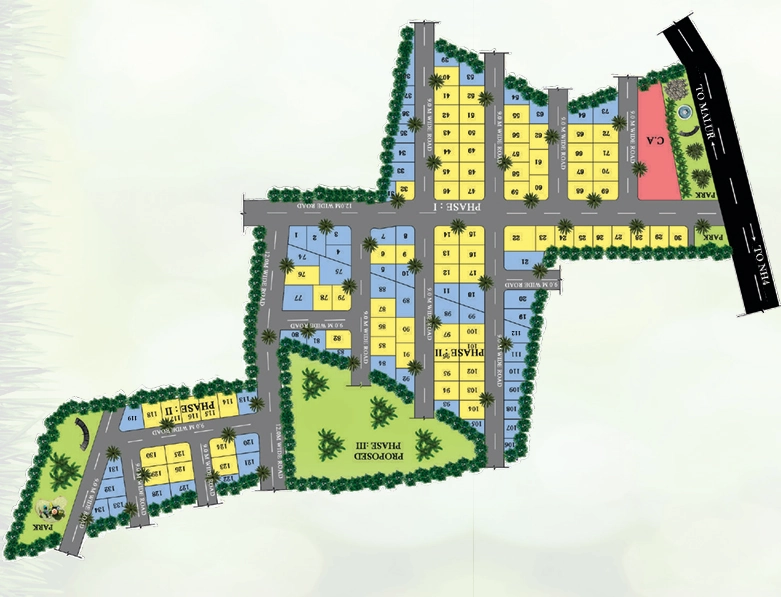 Master Plan of Maanya Lotus in Hoskote, Bangalore - Image 327008