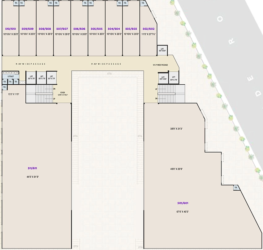 Floor Plan of Yashmin The Newyork Empire in Nava Naroda, Ahmedabad - Image 324787