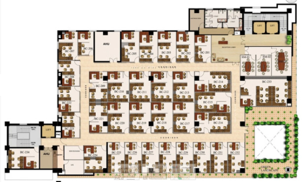 Floor Plan of Urbtech Matrix Tower in Sector 132, Noida - Image 367347