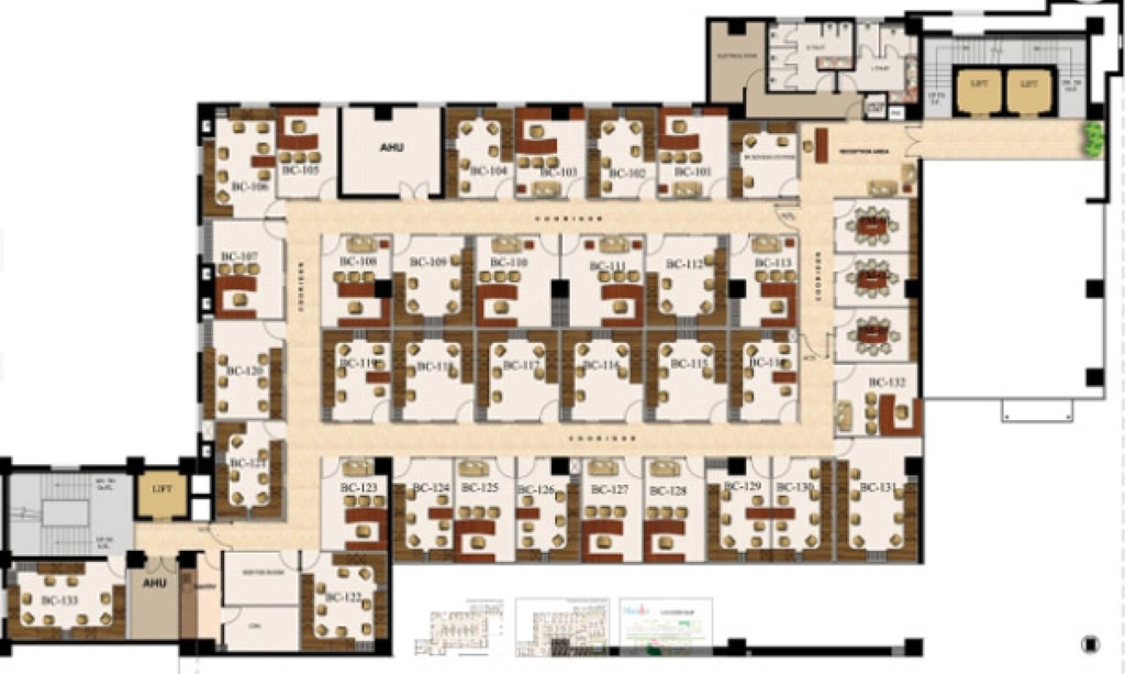 Floor Plan of Urbtech Matrix Tower in Sector 132, Noida - Image 367346