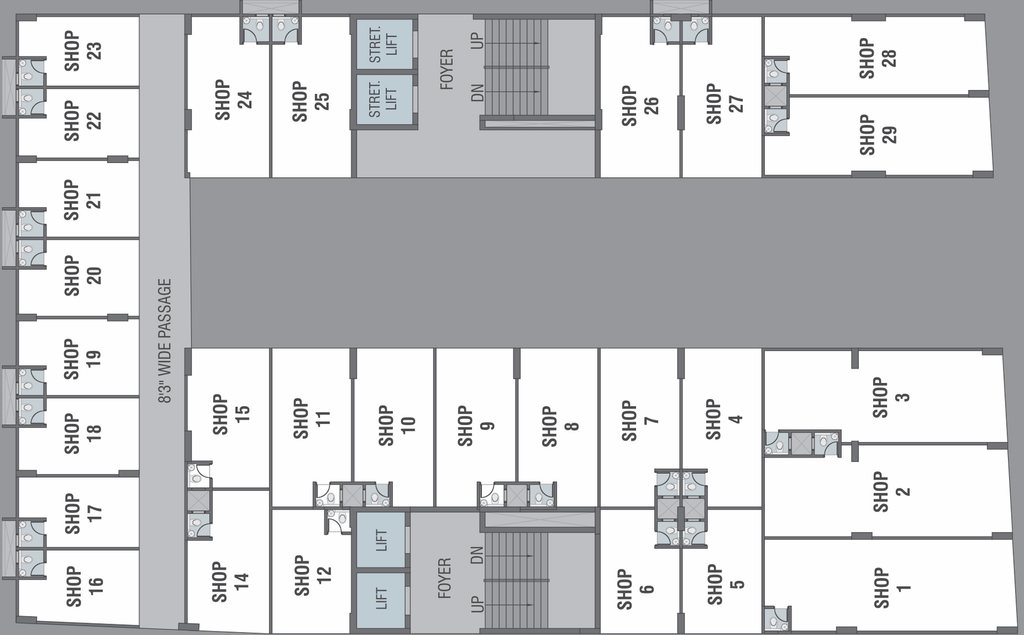 Floor Plan of Servashanti Siddhi Vinayak Arcade in Vasna, Ahmedabad - Image 310275