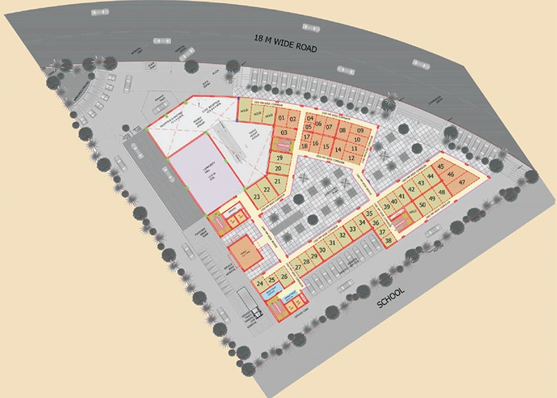 Master Plan of Gaur City Arcade in Sector 16 C, Greater Noida - Image 306705