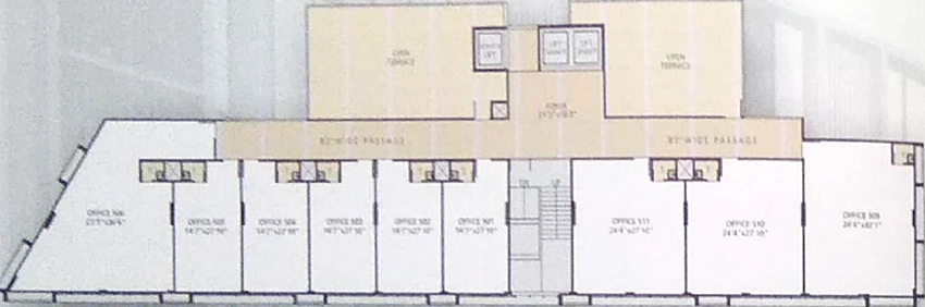 Floor Plan of Shree Mahakaal Shivaay Enclave in Saijpur Bogha, Ahmedabad - Image 324098