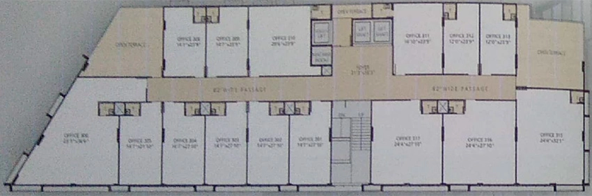 Floor Plan of Shree Mahakaal Shivaay Enclave in Saijpur Bogha, Ahmedabad - Image 324095