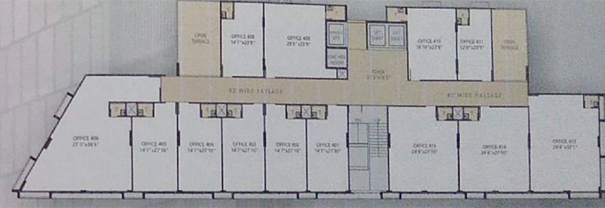 Floor Plan of Shree Mahakaal Shivaay Enclave in Saijpur Bogha, Ahmedabad - Image 324096