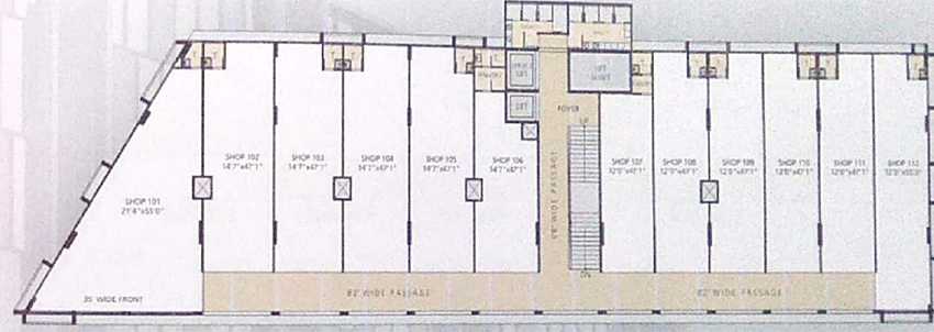 Floor Plan of Shree Mahakaal Shivaay Enclave in Saijpur Bogha, Ahmedabad - Image 324097