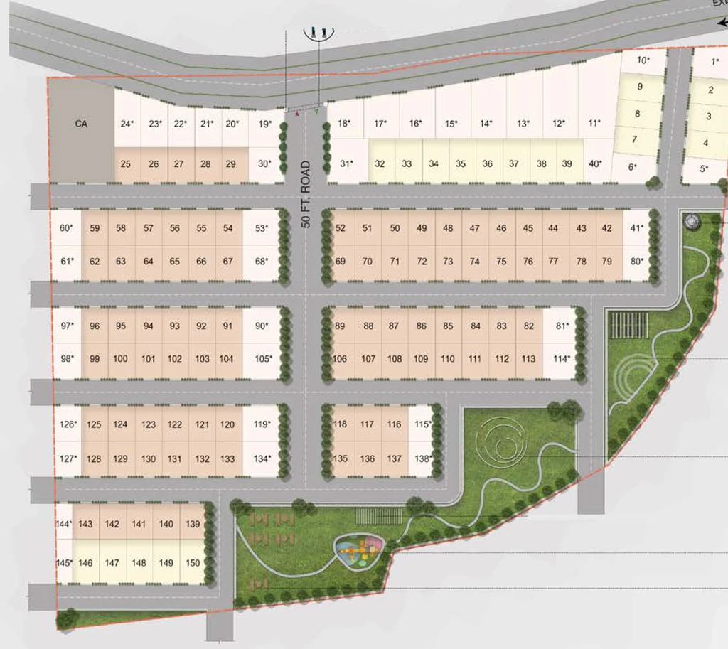 Master Plan of Landmark Under The Tree in Mysore Road, Bangalore - Image 330476