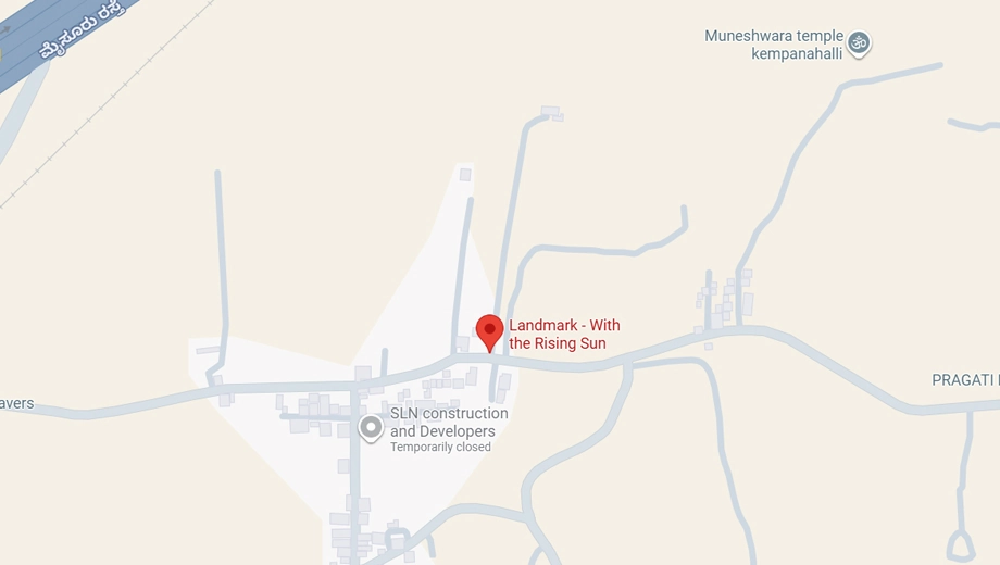 Location of Landmark With The Rising Sun in Mysore Road, Bangalore - Image 330492