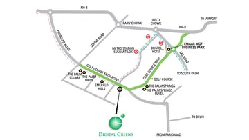 Location of Emaar Digital Greens - Image 364542