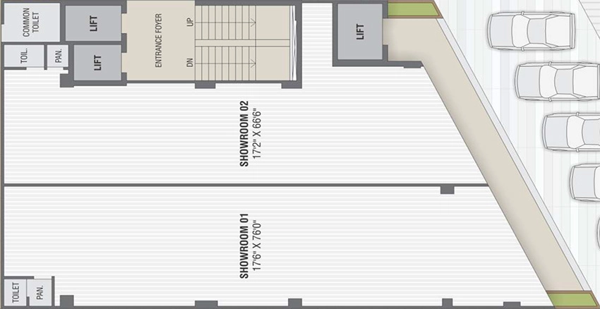 Floor Plan of Shilp Kshitij Aria in Navrangpura, Ahmedabad - Image 324047