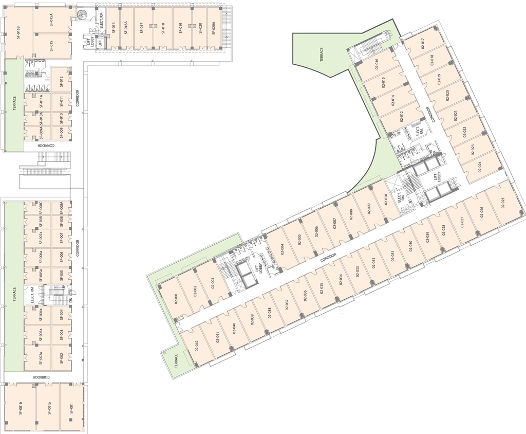 Floor Plan of Emaar MGF Emerald Plaza in Sector 65, Gurgaon - Image 364554