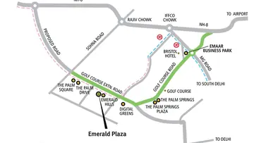 Location of Emaar MGF Emerald Plaza - Image 364551