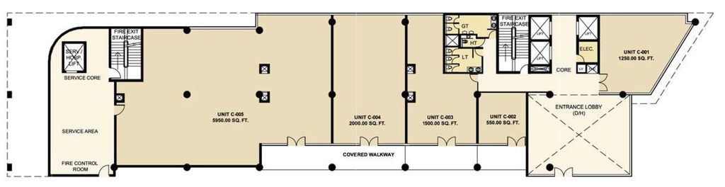 Floor Plan of Pioneer Urban Square in Sector 62, Gurgaon - Image 365021