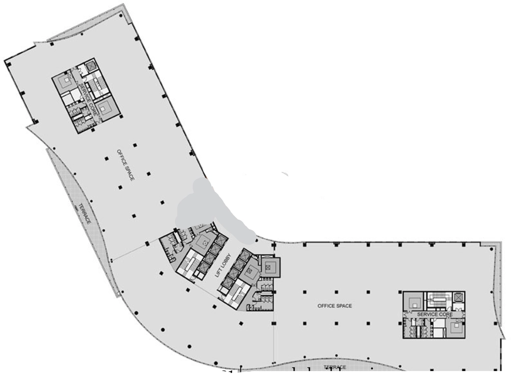 Floor Plan of Unitech Cyber Park in Sector 39, Faridabad - Image 363161