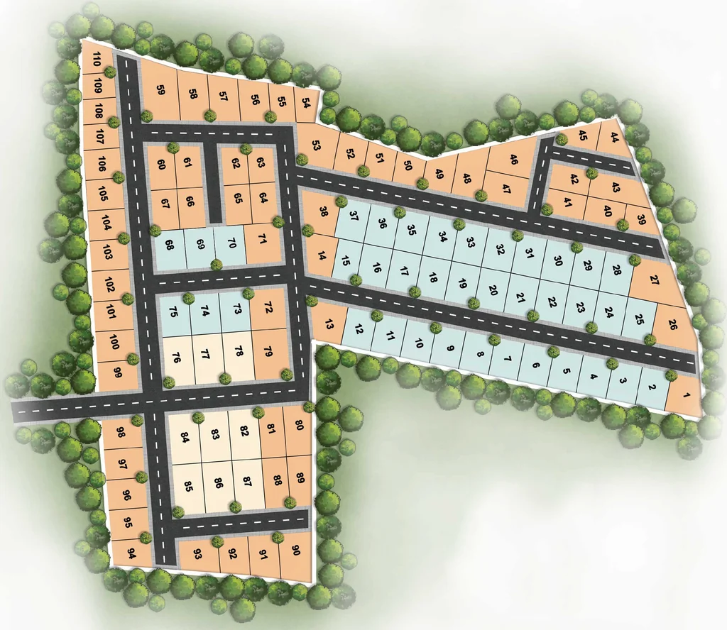 Master Plan of Housso The Golden Wattle in Belathur, Bangalore - Image 330025