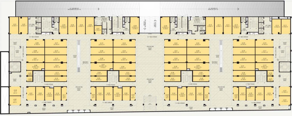 Floor Plan of NBCC Downtown Sarojini Nagar in Sarojini Nagar, New Delhi - Image 352712