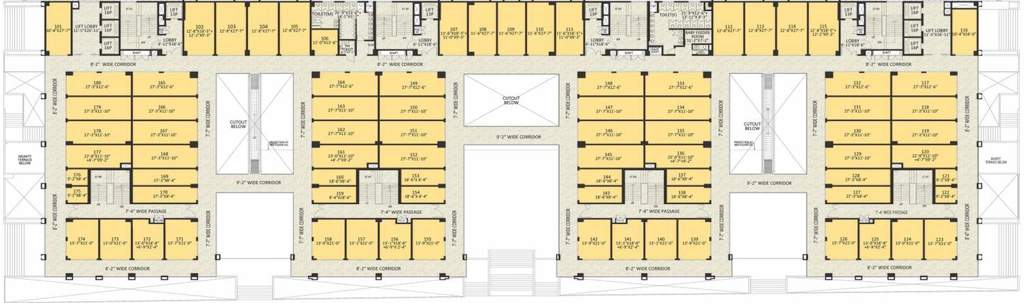 Floor Plan of NBCC Downtown Sarojini Nagar in Sarojini Nagar, New Delhi - Image 352711