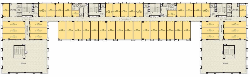 Floor Plan of NBCC Downtown Sarojini Nagar in Sarojini Nagar, New Delhi - Image 352709