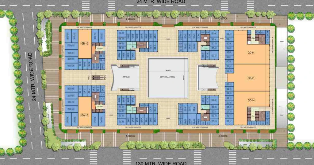 Master Plan of PKS Town Central in Sector 16 B, Greater Noida - Image 307550