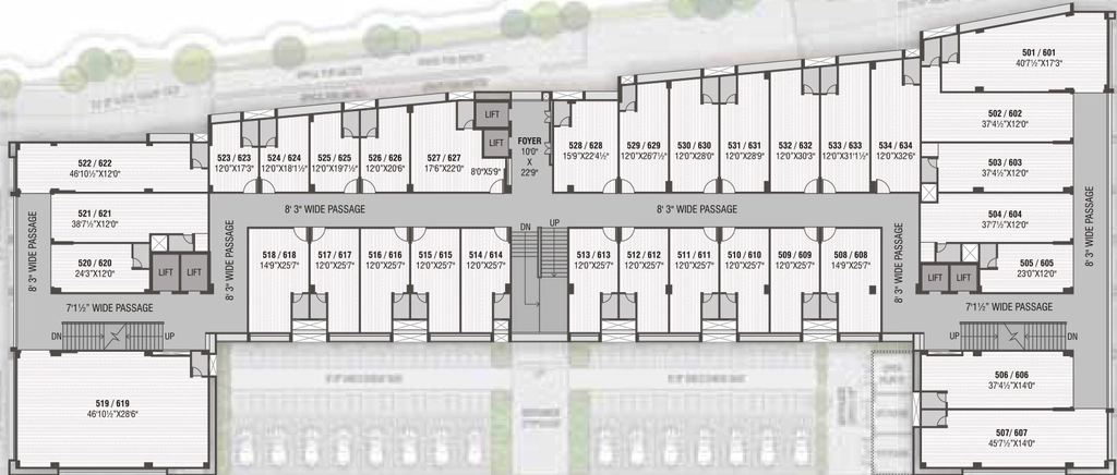 Floor Plan of Saffron Business Park in Jashoda Nagar, Ahmedabad - Image 323818