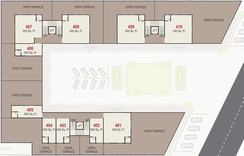 Floor Plan of Abhishek A4 Business Hub in Asarwa, Ahmedabad - Image 323399
