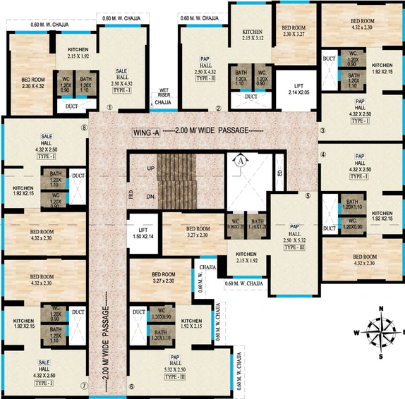 Floor Plan of Ashoka Eastern Heights in Mulund West, Mumbai - Image 35023