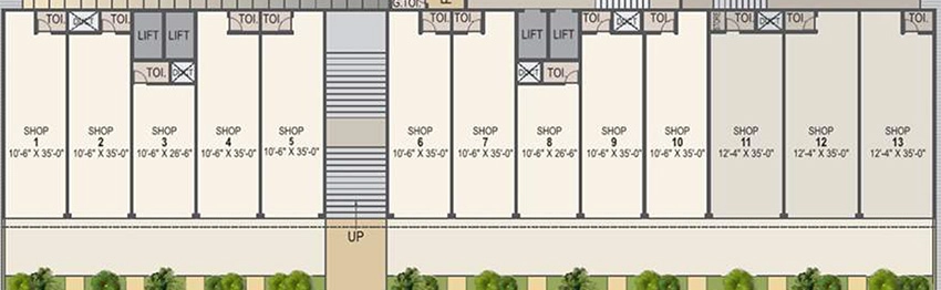 Floor Plan of HMP Ganesh Imperial in Vastral, Ahmedabad - Image 323575