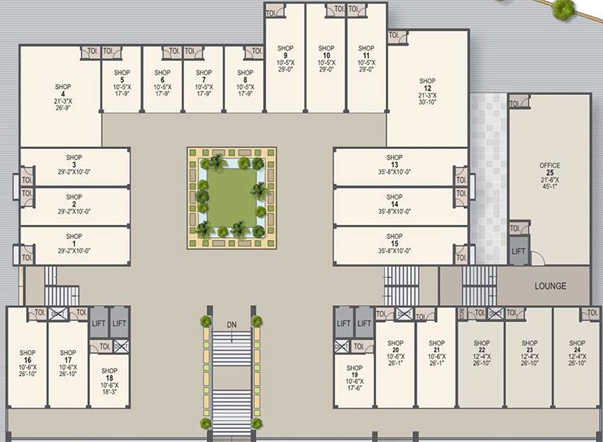 Floor Plan of HMP Ganesh Imperial in Vastral, Ahmedabad - Image 323576