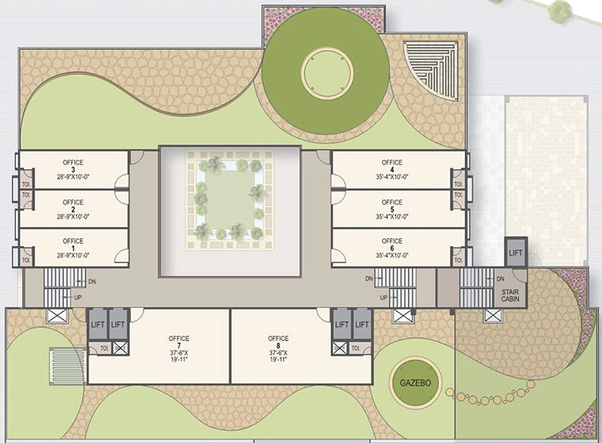 Floor Plan of HMP Ganesh Imperial in Vastral, Ahmedabad - Image 323578